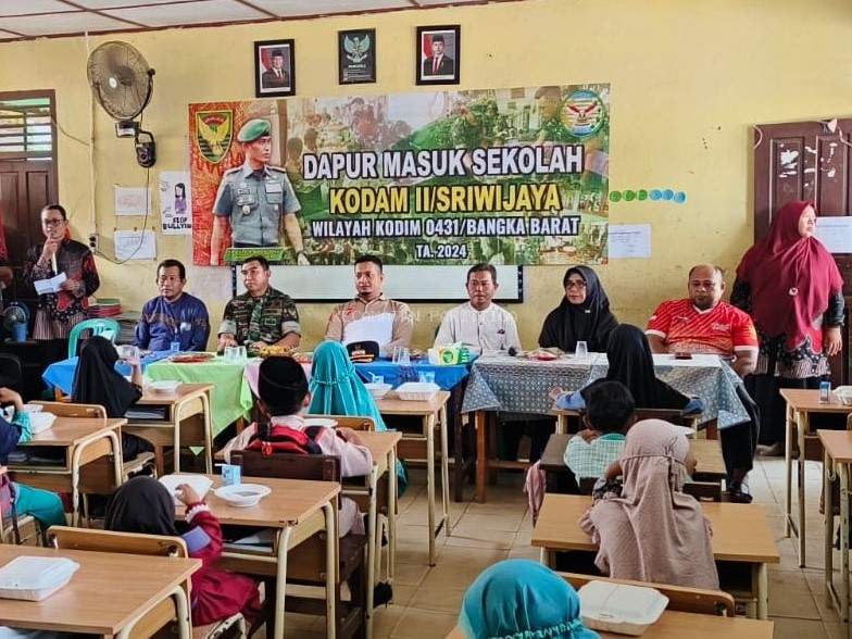 Kodim 0431/Bangka Barat Selenggarakan Program Dapur Masuk Sekolah